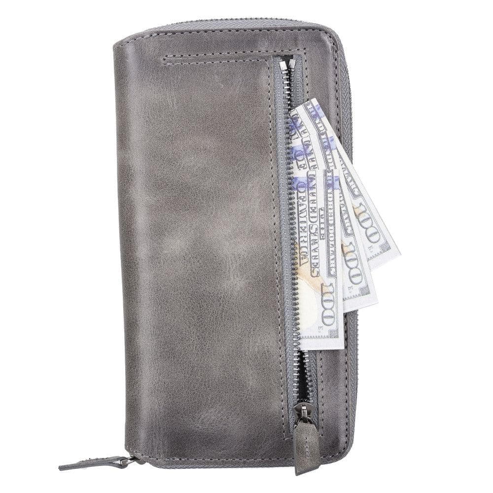 Detachable Leather Zipper Wallet Cases for Apple iPhone 13 Series - Wear and Wander