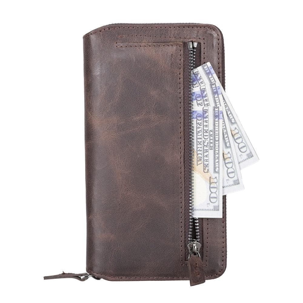 Detachable Leather Zipper Wallet Cases for Apple iPhone 13 Series - Wear and Wander