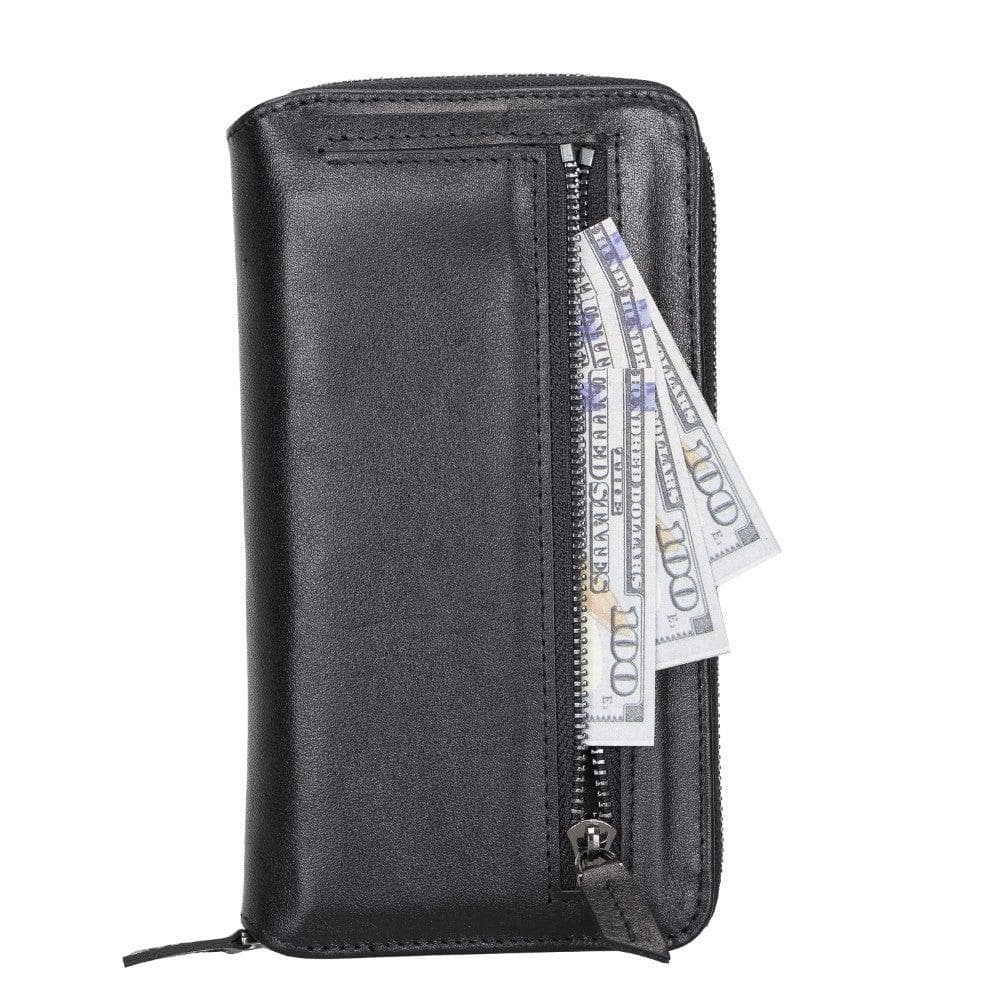 Detachable Leather Zipper Wallet Cases for Apple iPhone 13 Series - Wear and Wander