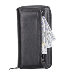 Detachable Leather Zipper Wallet Cases for Apple iPhone 13 Series - Wear and Wander