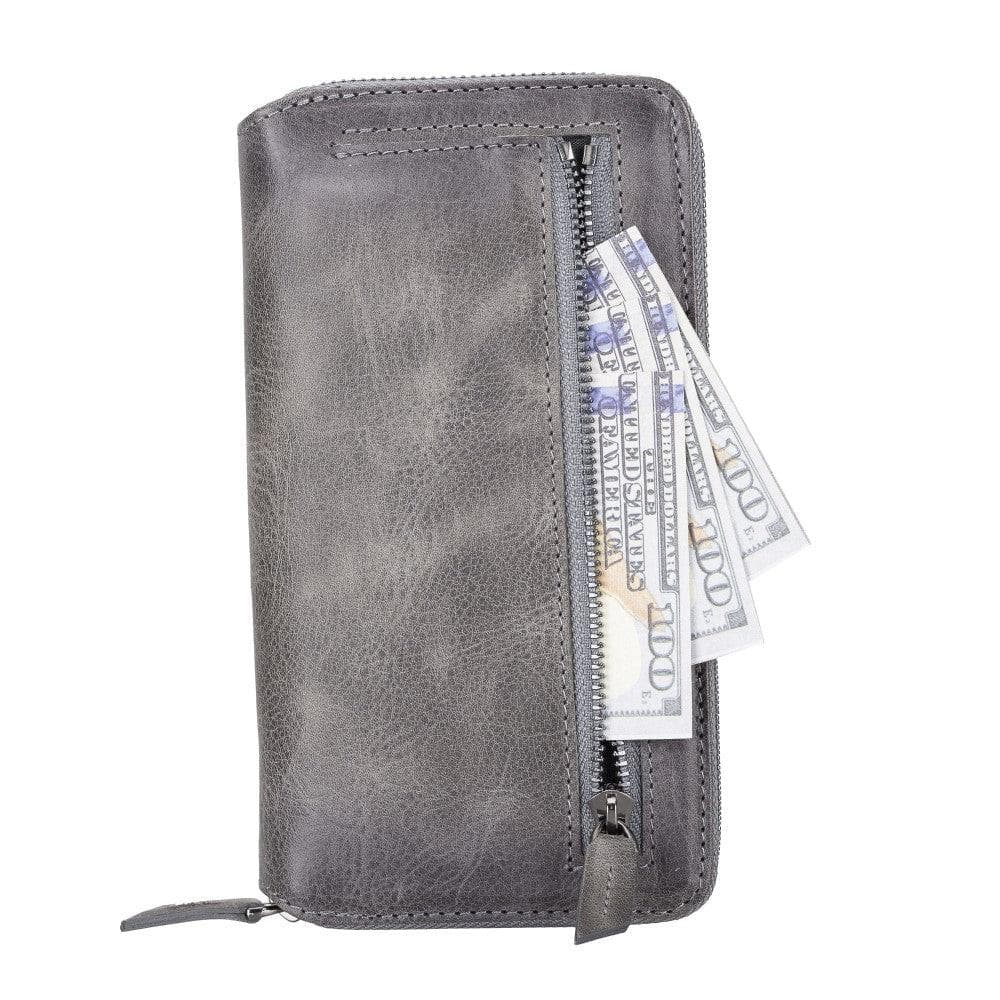 Detachable Leather Zipper Wallet Cases for Apple iPhone 13 Series - Wear and Wander