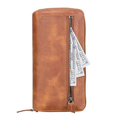 Detachable Leather Zipper Wallet Cases for Apple iPhone 13 Series - Wear and Wander