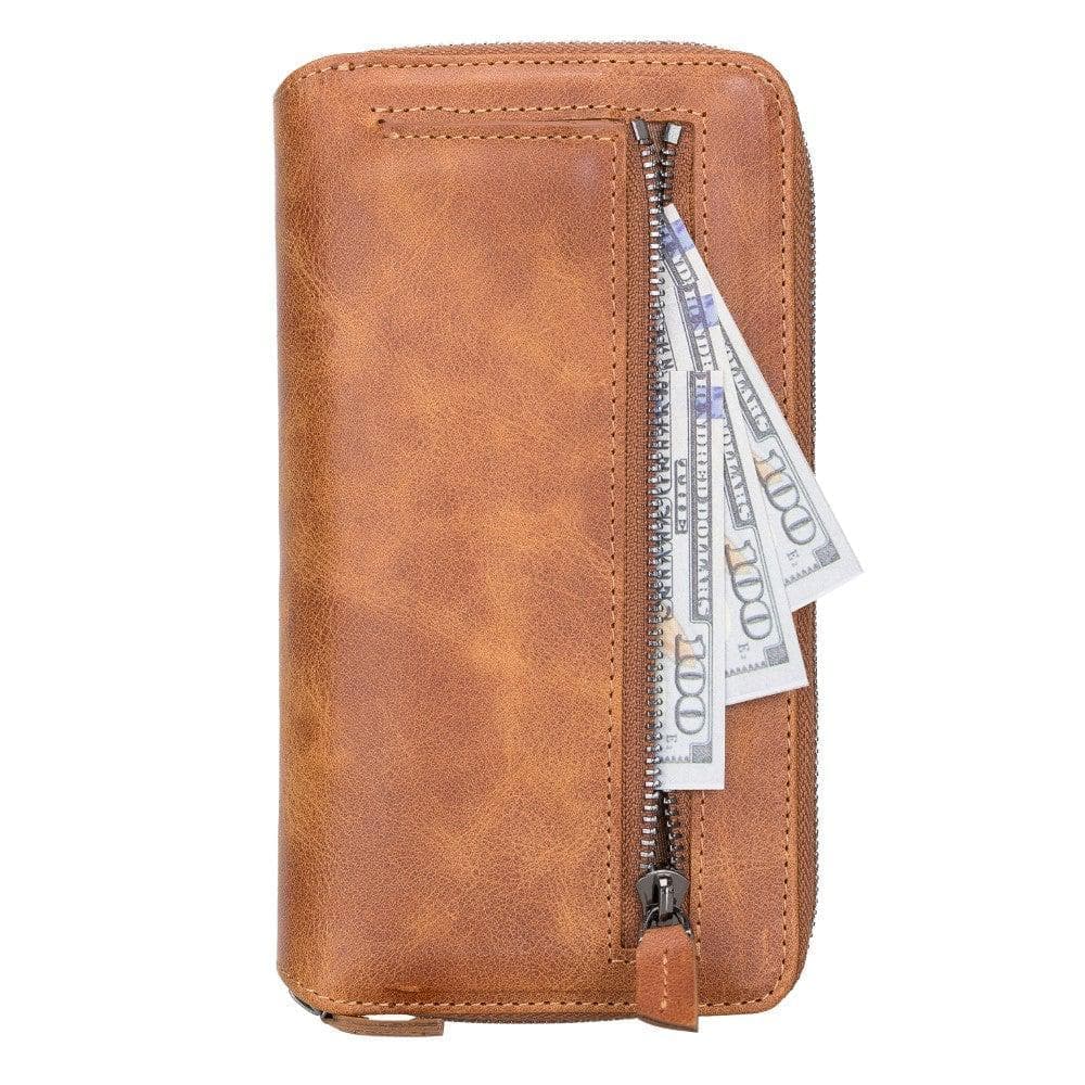 Detachable Leather Zipper Wallet Cases for Apple iPhone 13 Series - Wear and Wander