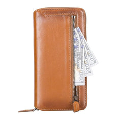 Detachable Leather Zipper Wallet Cases for Apple iPhone 13 Series - Wear and Wander