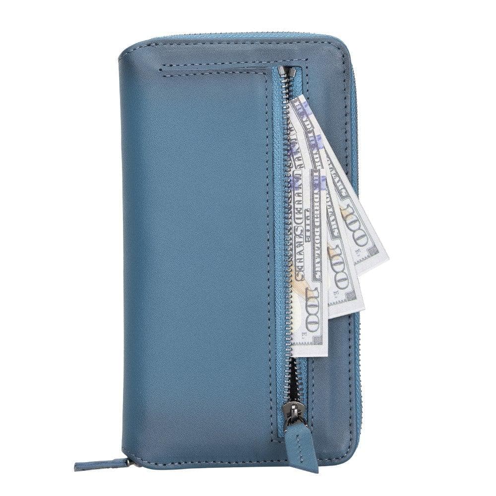 Detachable Leather Zipper Wallet Cases for Apple iPhone 13 Series - Wear and Wander