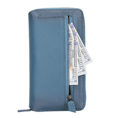 Detachable Leather Zipper Wallet Cases for Apple iPhone 13 Series - Wear and Wander