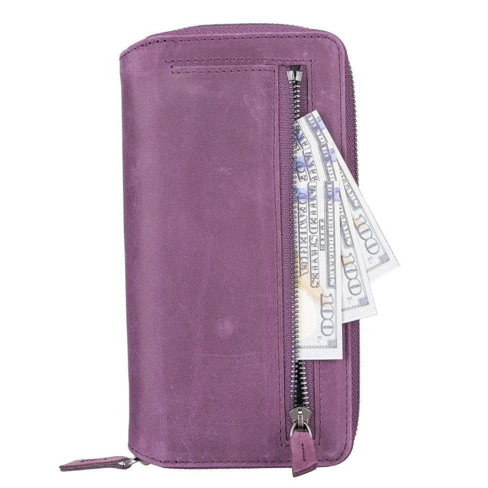 Detachable Leather Zipper Wallet Cases for Apple iPhone 13 Series - Wear and Wander