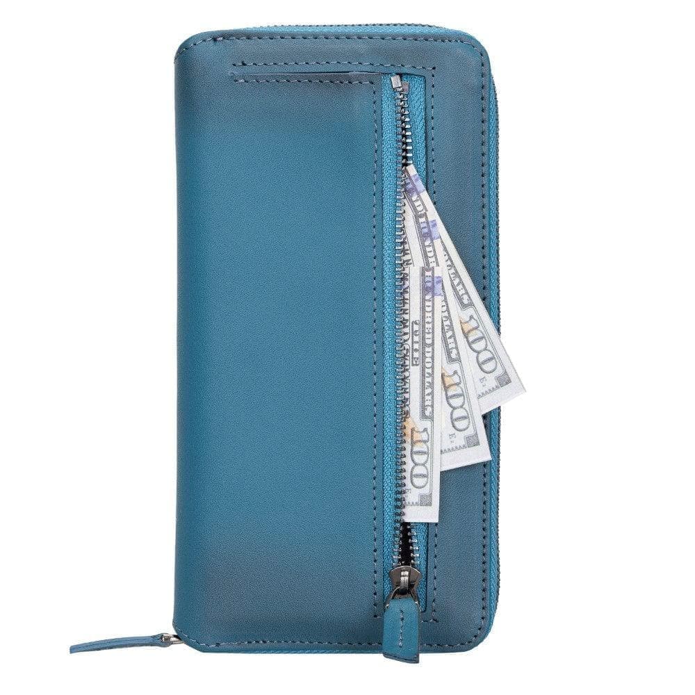 Detachable Leather Zipper Wallet Cases for Apple iPhone 13 Series - Wear and Wander