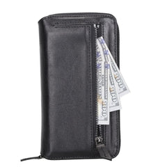 Detachable Leather Zipper Wallet Cases for Apple iPhone 13 Series - Wear and Wander