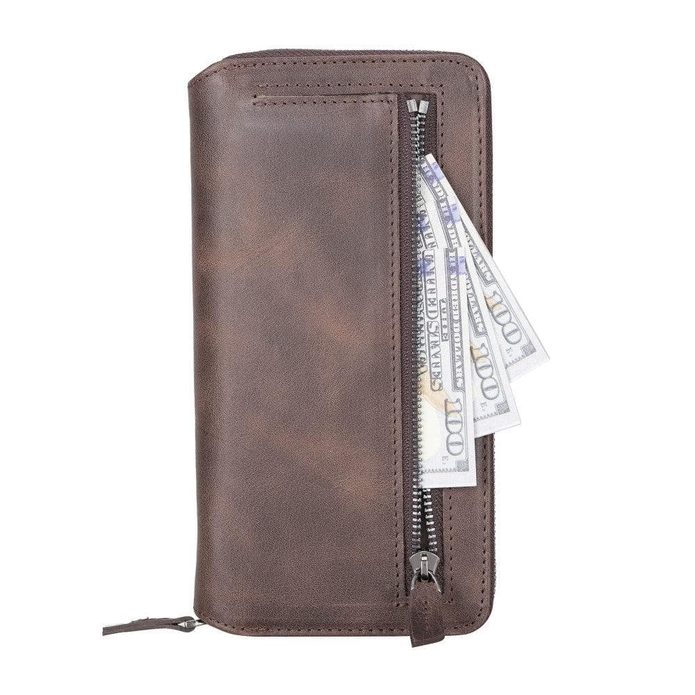 Detachable Leather Zipper Wallet Cases for Apple iPhone 13 Series - Wear and Wander