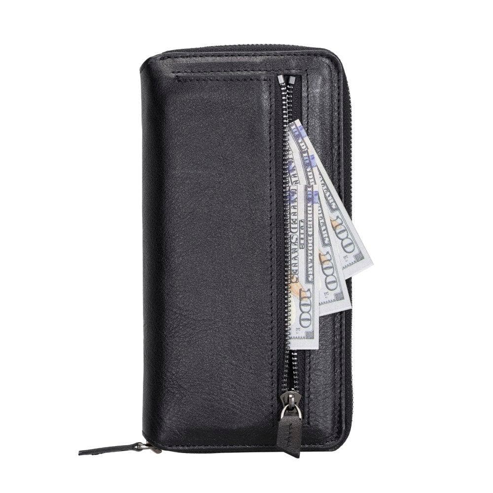 Detachable Leather Zipper Wallet Cases for Apple iPhone 13 Series - Wear and Wander