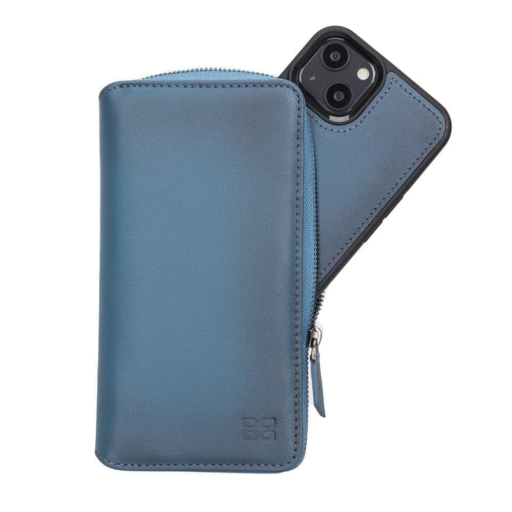 Detachable Leather Zipper Wallet Cases for Apple iPhone 13 Series - Wear and Wander