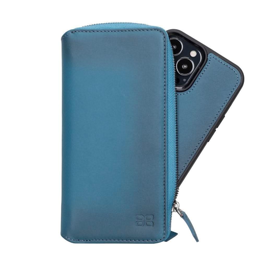 Detachable Leather Zipper Wallet Cases for Apple iPhone 13 Series - Wear and Wander