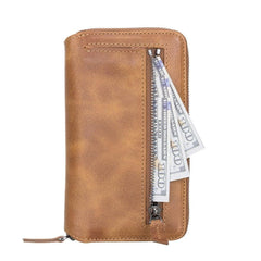 Detachable Leather Zipper Wallet Cases for Apple iPhone 13 Series - Wear and Wander