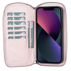 Detachable Leather Zipper Wallet Cases for Apple iPhone 13 Series - Wear and Wander