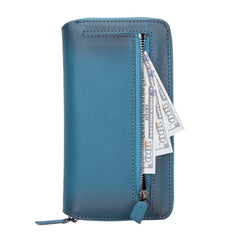 Detachable Leather Zipper Wallet Cases for Apple iPhone 13 Series - Wear and Wander