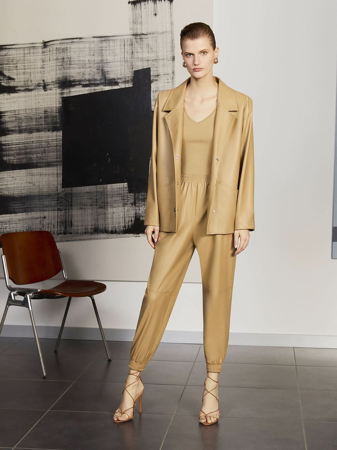 Double Breasted Leather Jacket - Wear and Wander