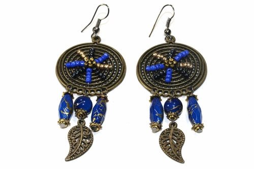 Dream Catcher Bead Work Earrings - Wear and Wander