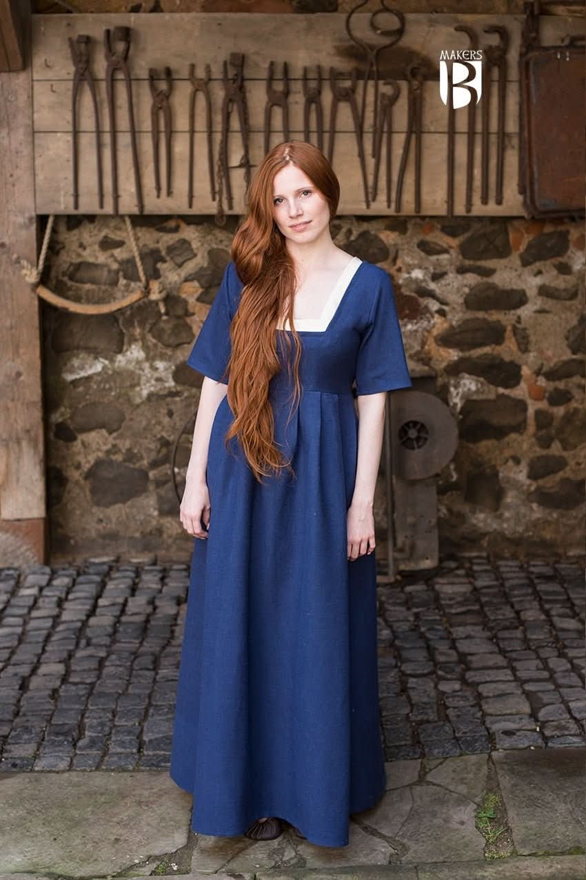 Dress Frideswinde Blue - Wear and Wander