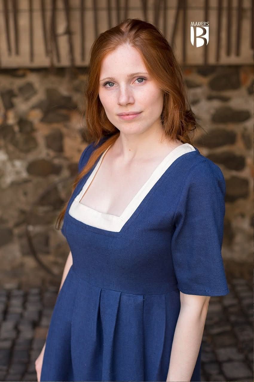 Dress Frideswinde Blue - Wear and Wander