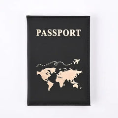 Women Men RFID Vintage Business Passport Covers Holder Multi-Function ID Bank Card PU Leather Wallet Case Travel Accessories
