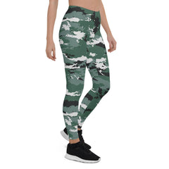 Earth Green Camo Leggings for Women - Wear and Wander