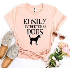 Easily Distracted By Dogs T-shirt - Wear and Wander