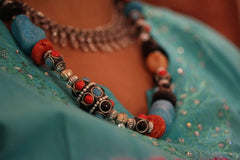 Eastern Flare Resin Beads & Charms Necklace - Wear and Wander