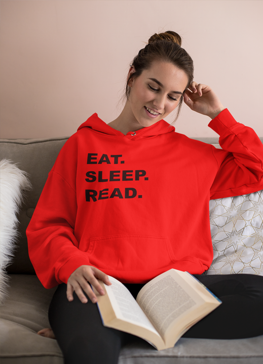 Sudadera con capucha Eat Sleep Read 