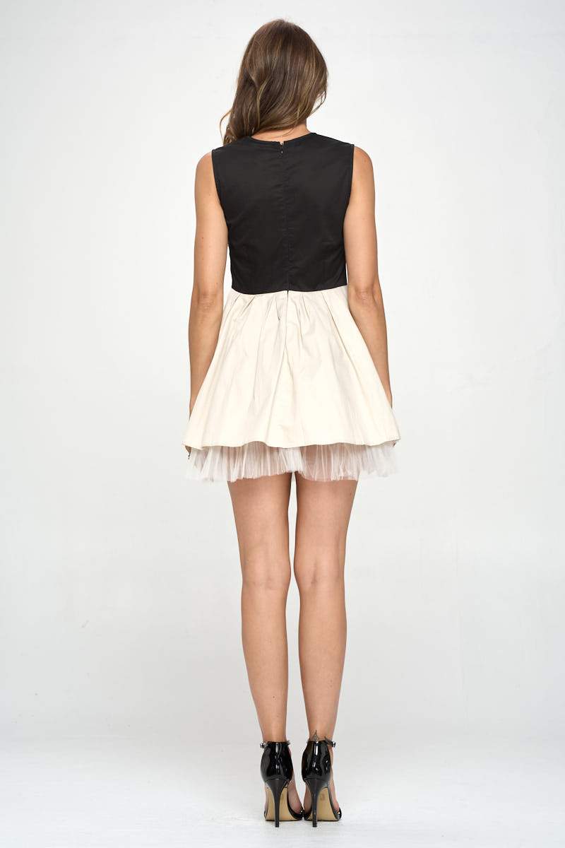 Embellished Bodice Tulle Skirt Dress – Statement Elegance - Wear and Wander