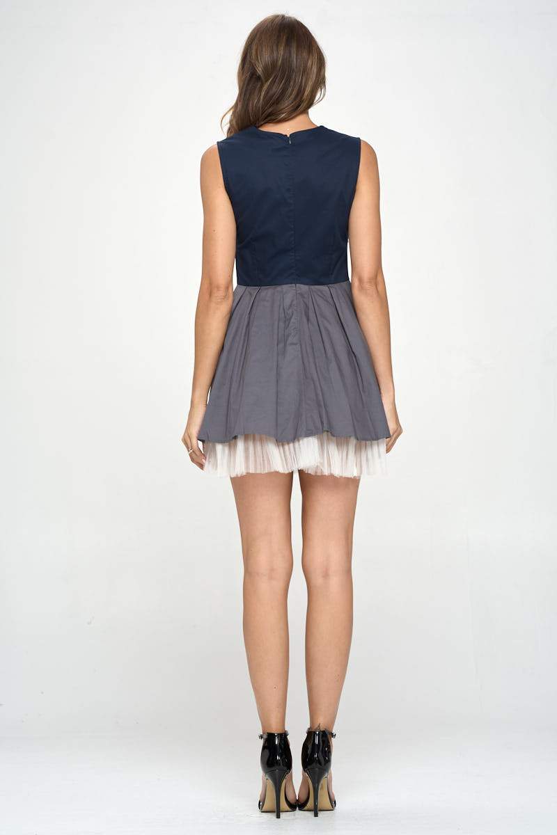 Embellished Bodice Tulle Skirt Dress – Statement Elegance - Wear and Wander