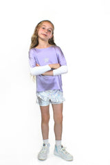 Emma, unicorn holographic short Skort - Wear and Wander