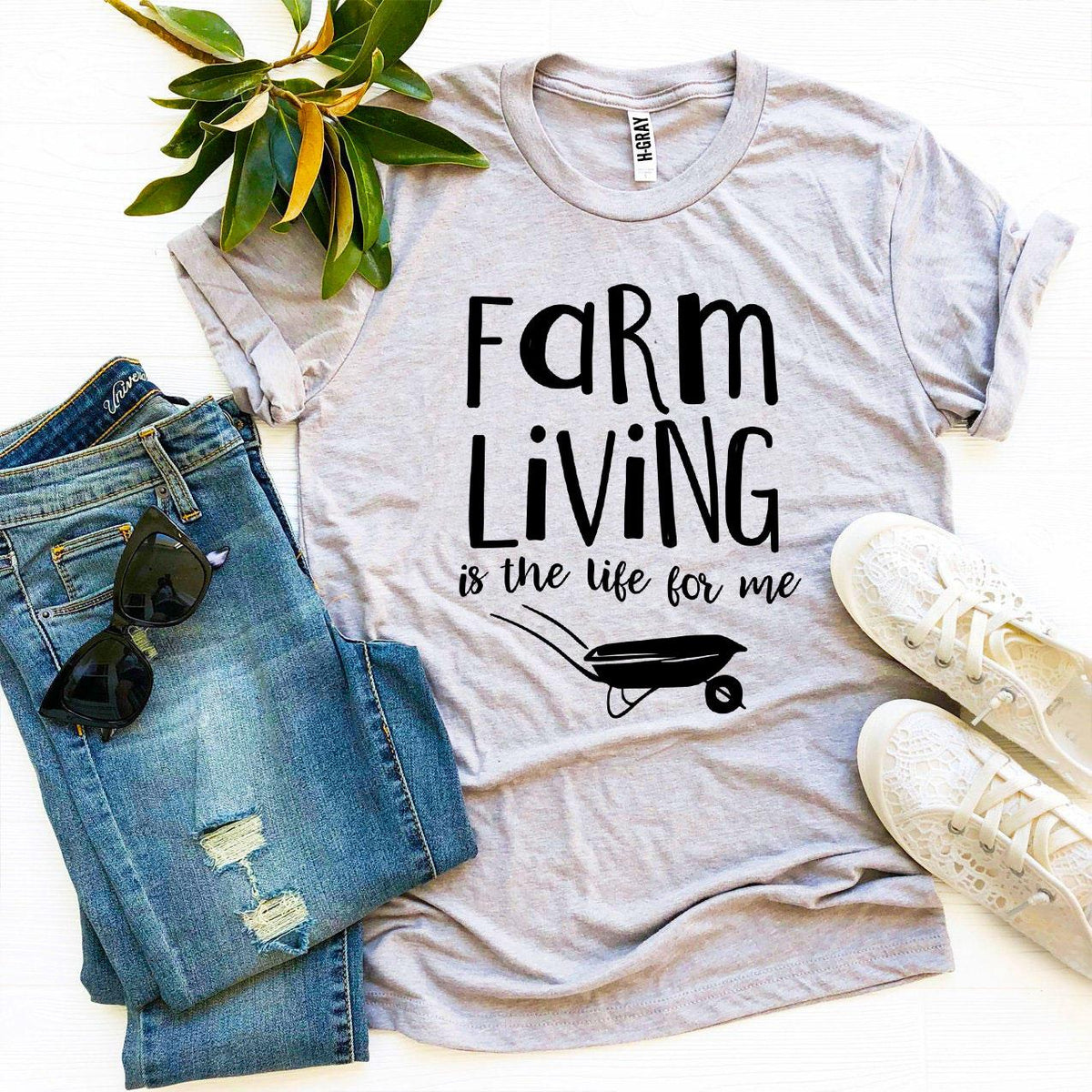 Farm Living Is The Life For Me T-shirt - Wear and Wander