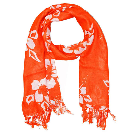 Floral Pattern Pareo Beach Hawaiian Sarong Scarf - Wear and Wander