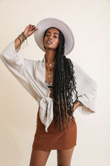 Flounce Tie - Front Kimono Wrap - Wear and Wander