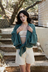 Flounce Tie - Front Kimono Wrap - Wear and Wander