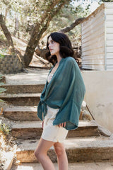 Flounce Tie - Front Kimono Wrap - Wear and Wander