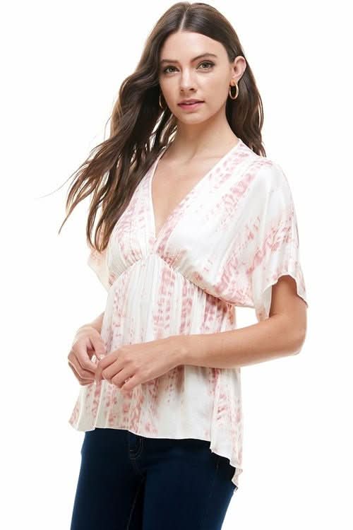 Flowy V - Neck Top with Relaxed Fit - Wear and Wander