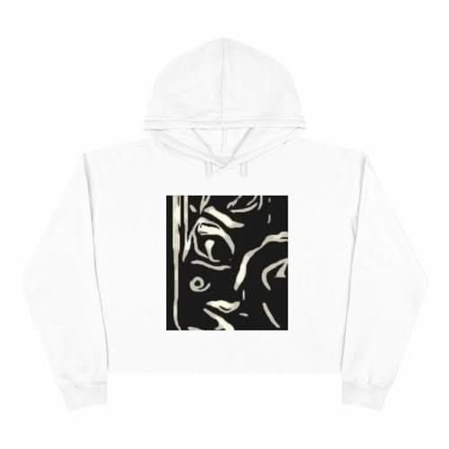 Flux Artistique Crop Hoodie - Wear and Wander