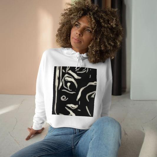 Flux Artistique Crop Hoodie - Wear and Wander