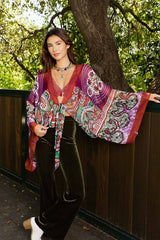 Free Spirit Boho Tie Front Wrap w/ Armholes - Wear and Wander