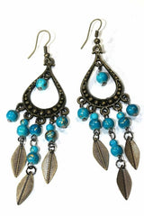 Free Spirit Leaf Dangler Earrings - Wear and Wander