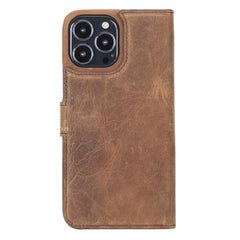 Full Leather Coating Detachable Wallet Case for Apple iPhone 13 Series - Wear and Wander