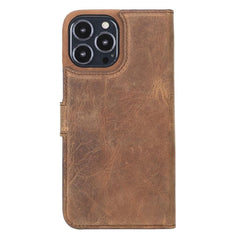 Full Leather Coating Detachable Wallet Case for Apple iPhone 13 Series - Wear and Wander