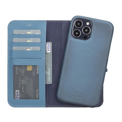 Full Leather Coating Detachable Wallet Case for Apple iPhone 13 Series - Wear and Wander