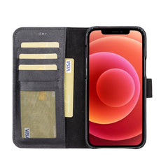 Full Leather Coating Detachable Wallet Case for Apple iPhone 13 Series - Wear and Wander