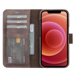 Full Leather Coating Detachable Wallet Case for Apple iPhone 13 Series - Wear and Wander