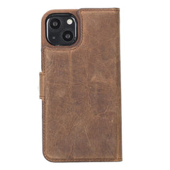 Full Leather Coating Detachable Wallet Case for Apple iPhone 13 Series - Wear and Wander