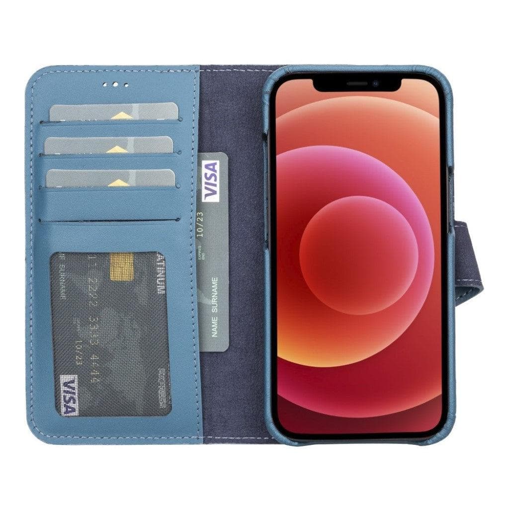 Full Leather Coating Detachable Wallet Case for Apple iPhone 13 Series - Wear and Wander