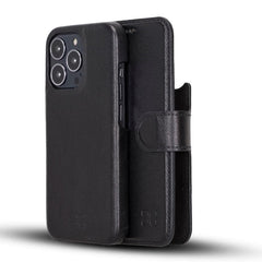 Full Leather Coating Detachable Wallet Case for Apple iPhone 13 Series - Wear and Wander